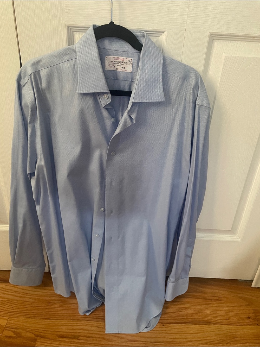 Lorenzo Uomo Light Blue Long-Sleeve Dress Shirt